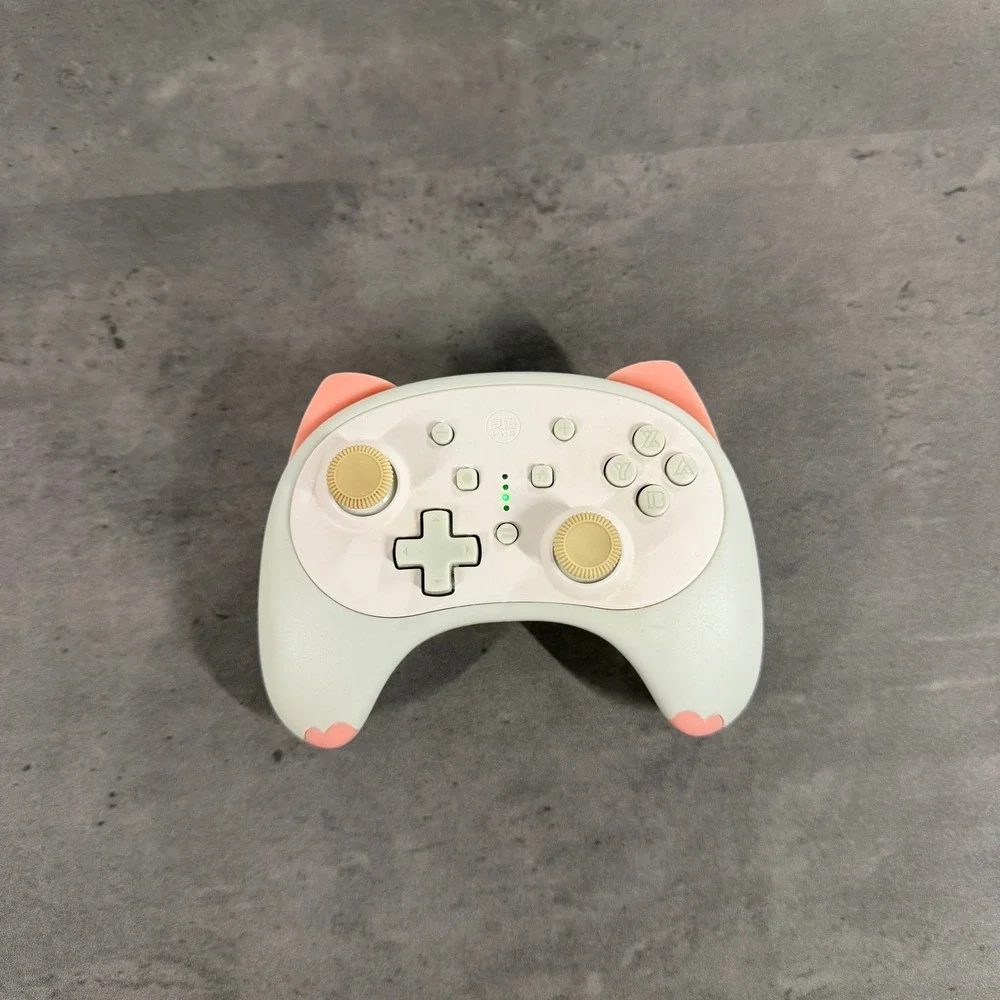 IINE Cat Wireless Controller Nintendo Switch White Gray Green Pink Kawaii eGirl